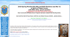 Desktop Screenshot of coloradoaviationhistoricalsociety.org